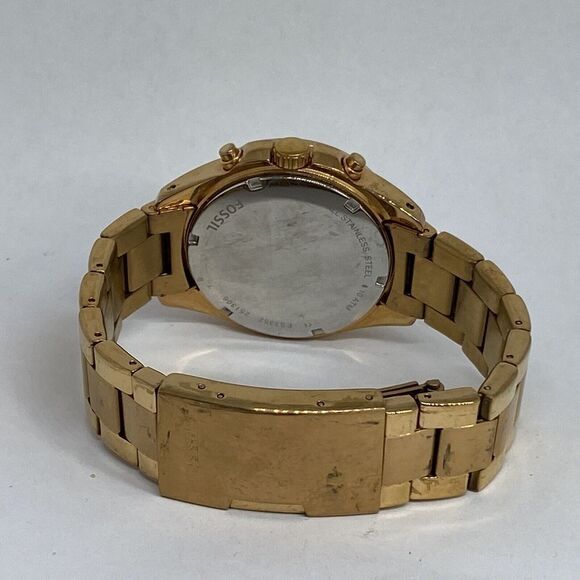 Fossil ES3352 Women Gold Stainless Steel Analog Dial Quartz Genuine Watch HK1101 - Picture 10 of 12